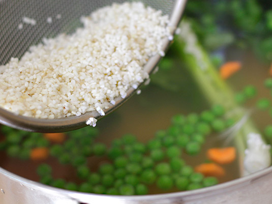 sopa de arroz