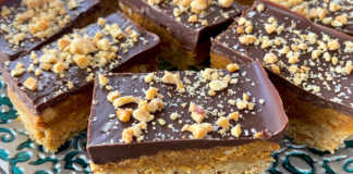 Barras de Arequipe, Mantequilla de Maní y Chocolate